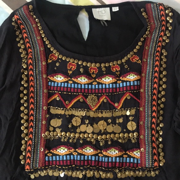 Black  Anthropologie Blouse - Picture 2 of 3